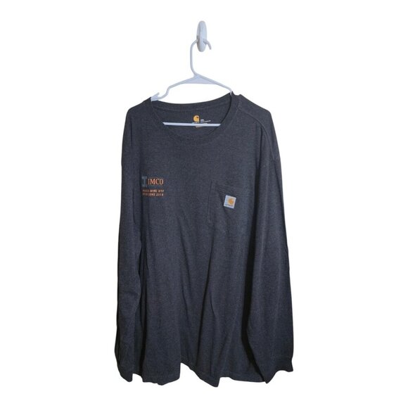 Carhartt Shirt Men 2XL Heathered Original Fit Gorpcore Camping Fishing Hunt K126 - Picture 1 of 7